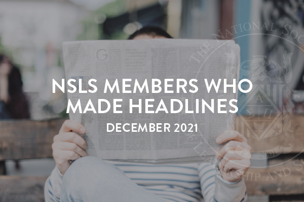 NSLS Members who made headlines in December 2021